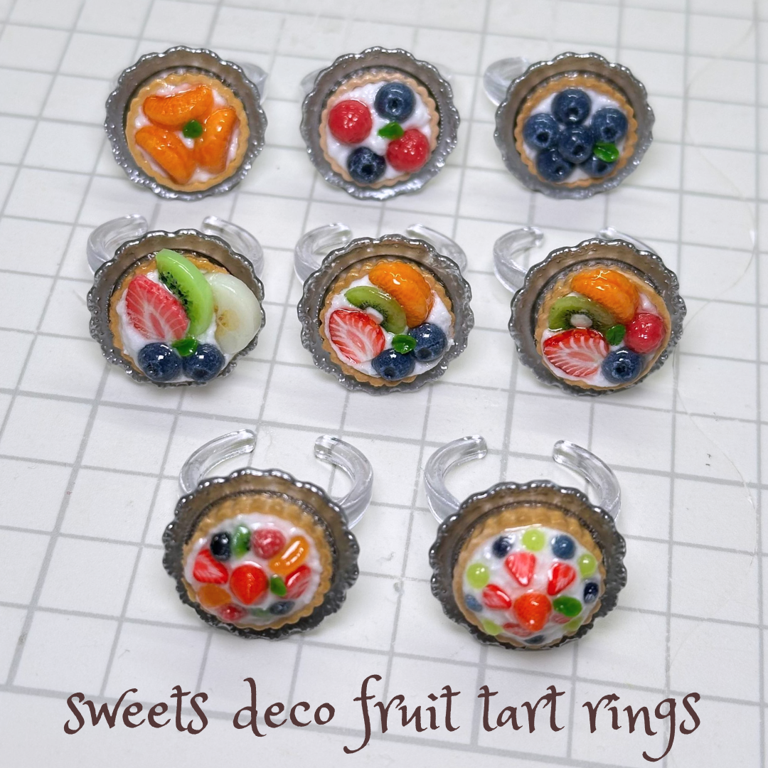 sweets deco fruit tart rings