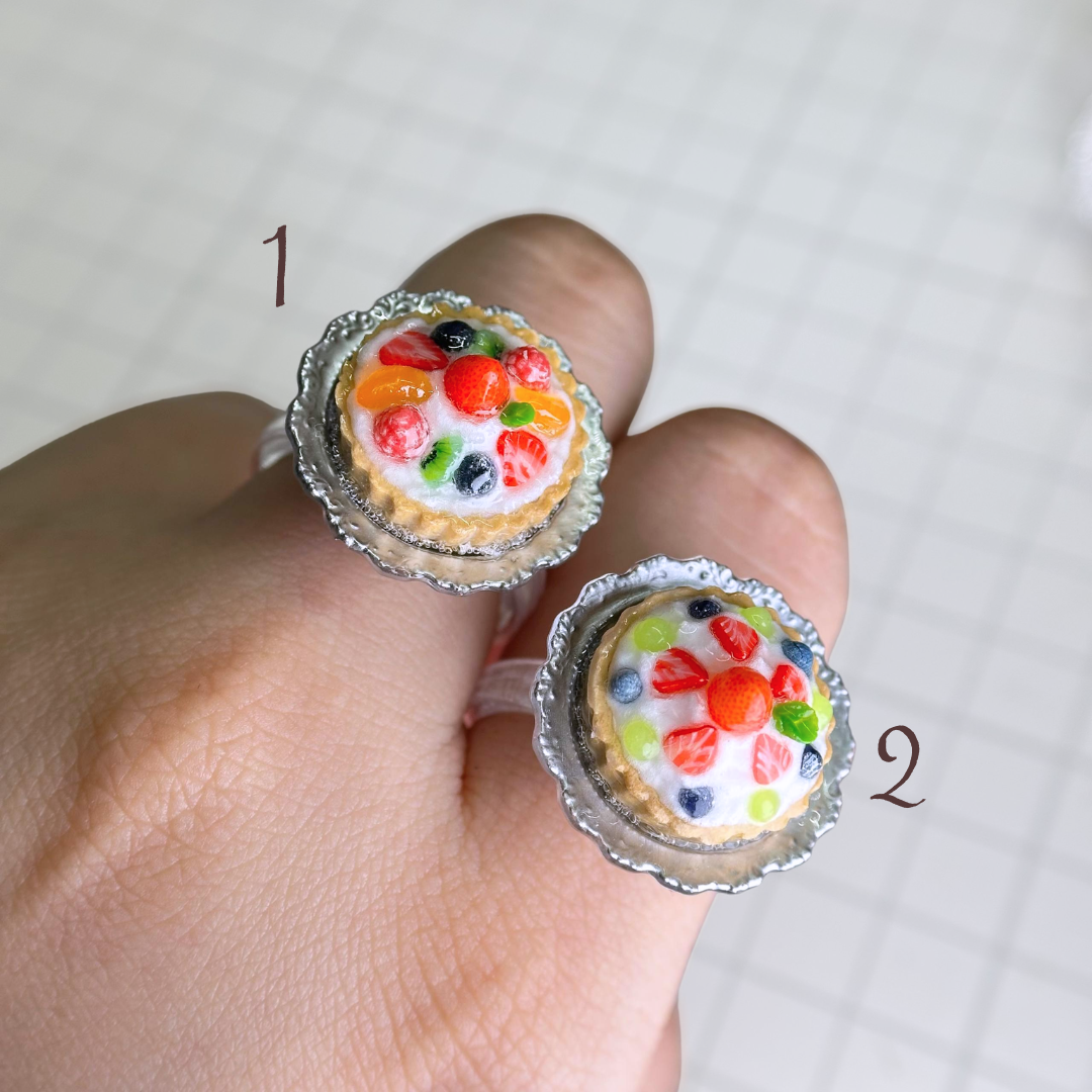 sweets deco fruit tart rings