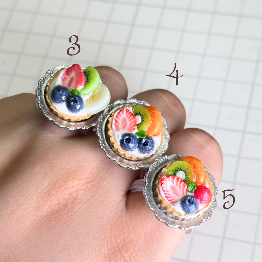 sweets deco fruit tart rings