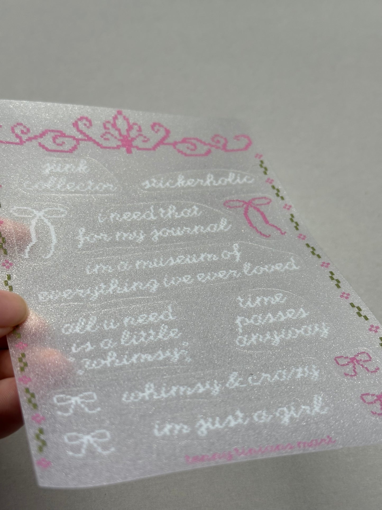 whimsy sticker sheet!