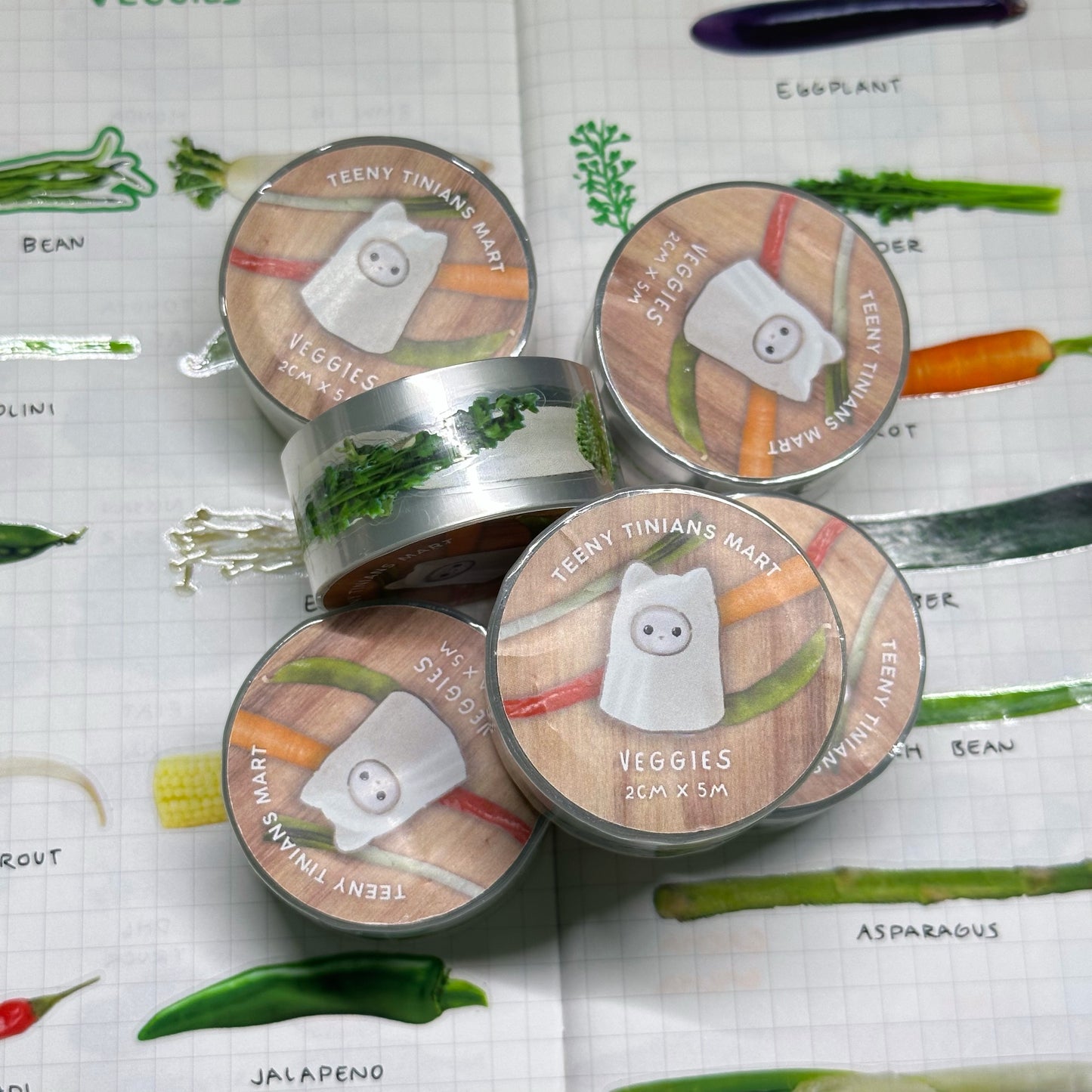 Veggies - sticker roll