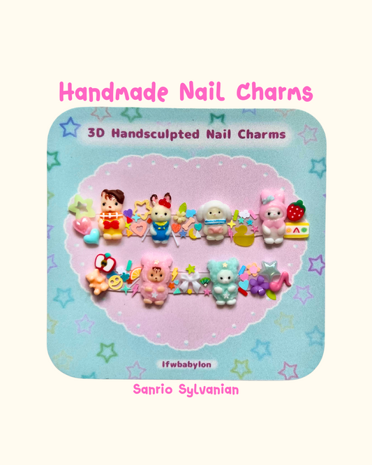 Sanrio Sylvanian nail charms