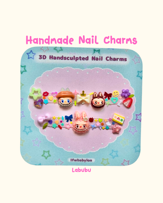 Labubu nail charms