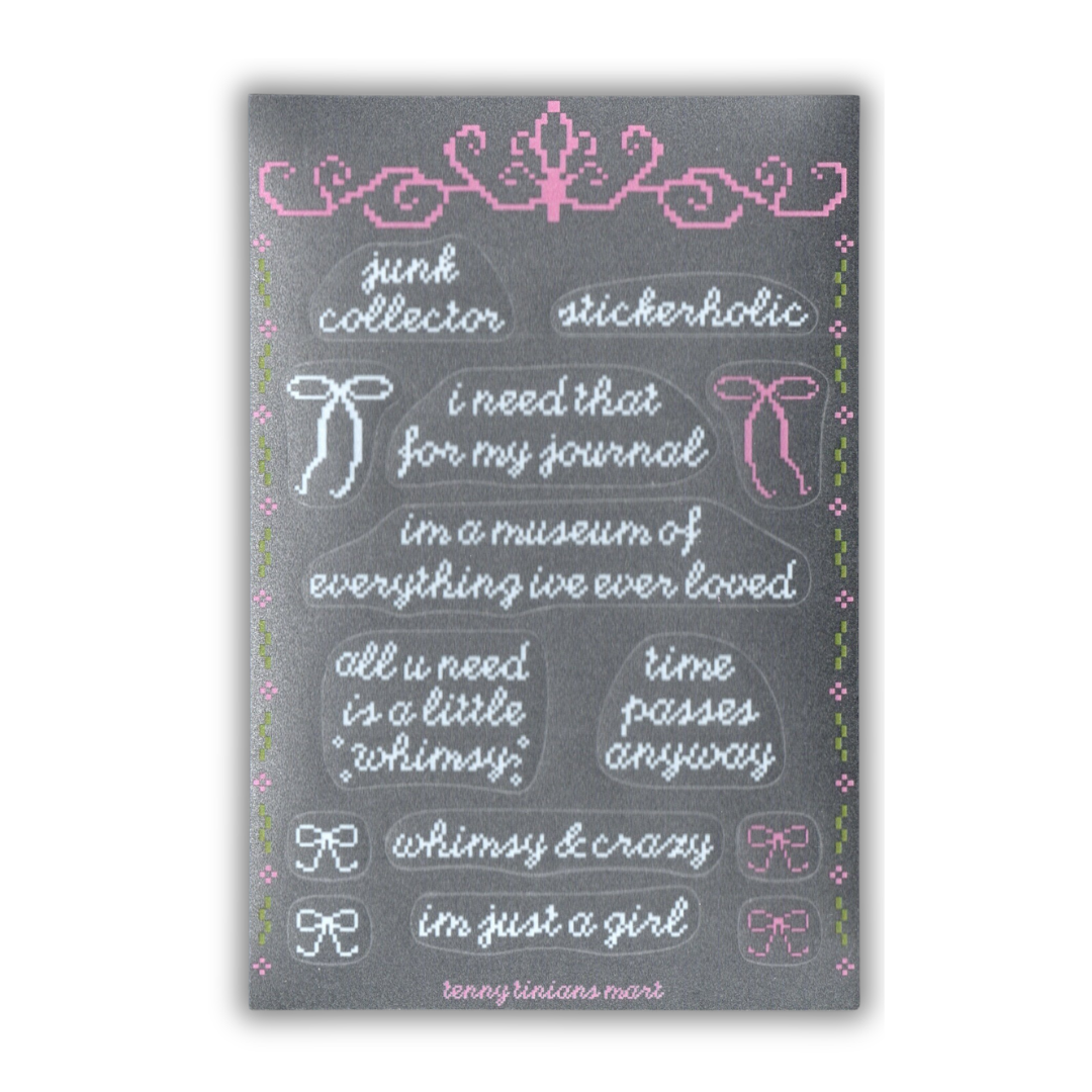 whimsy sticker sheet!